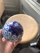 Vintage ceramic decorative orb - decorative,