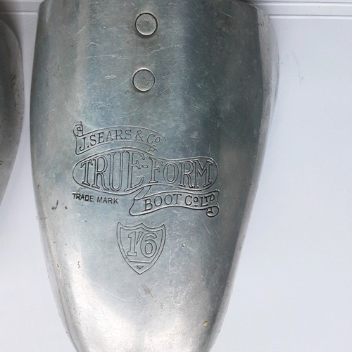 Vintage aluminium shoe trees - shoe,