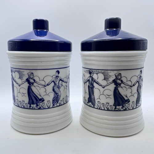 Pair vintage 1970s dutch milk - vintage,