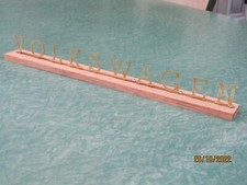 BRASS AND OAK VOLKSWAGEN SIGN