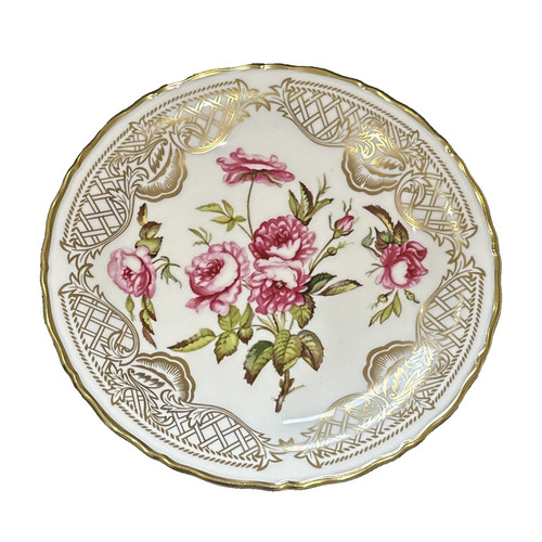 Coalport plate roae trellis - plate,