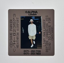 Oasis Liam Gallagher Photo Transparency Original Promo Heathrow Circa 1990s