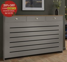Grey Radiator Cover Cabinet