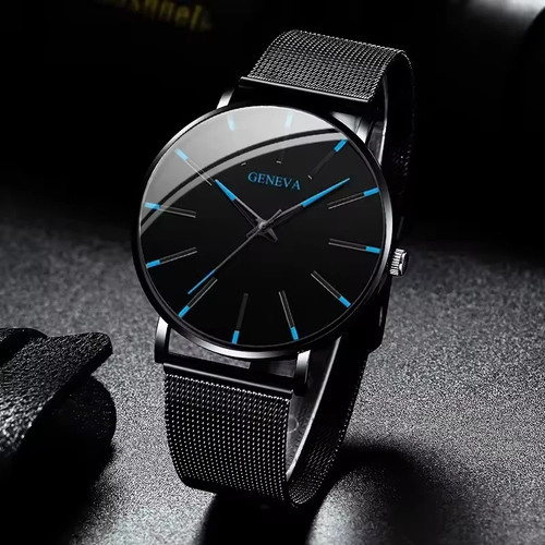 Mens watches black red - red, wrist