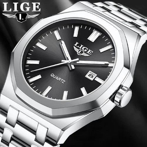 42mm lige luxury quartz diver - lige,