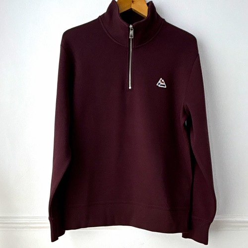 Galt sand burgundy zip - sand,