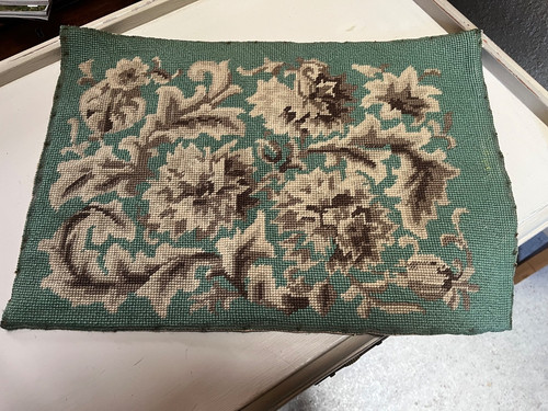 Antique wool tapestry - antique,