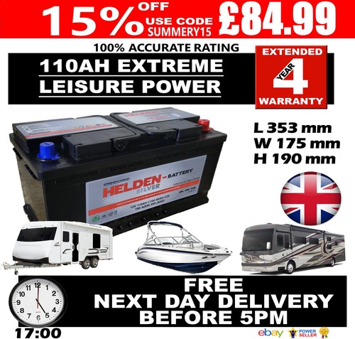 12v 110ah leisure - leisure, battery