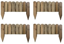 Wooden picket log edging - picket,