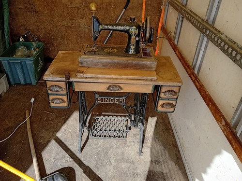 Antique cast iron treadle - cast,