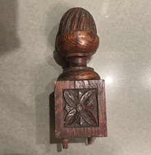Antique CARVED WOOD NEWEL POST