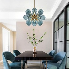 Mid-Century Modern Blue Glass