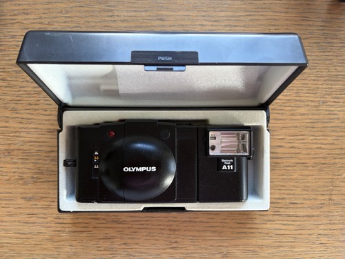 Olympus black film camera - olympus,