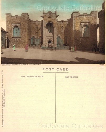 Vintage postcard edinburgh - vintage,