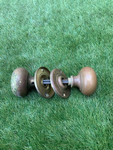 Pair vintage brass door - vintage,