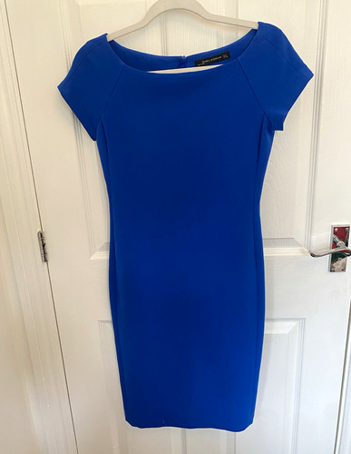 Zara women blue sheath - s,