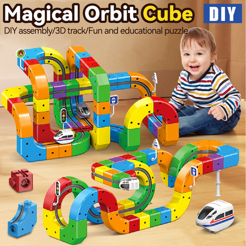 123pcs electric magnetic train - electric,