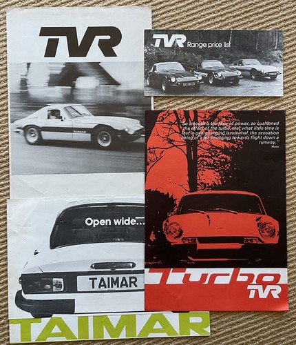 Tvr sales brochures 1978 - tvr,