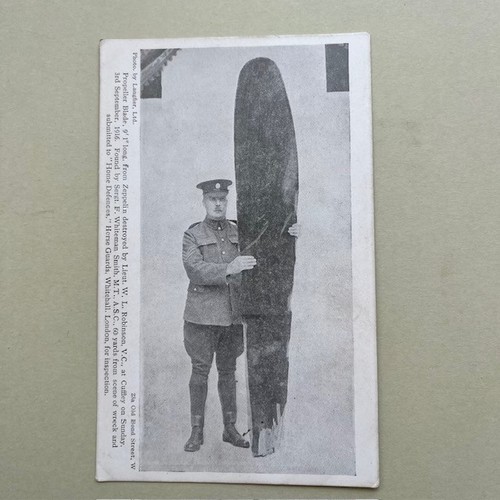 Ww1 zeppelin postcard - ww1,