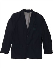 TRUSSARDI JUNIOR Boys 2 Button Blazer Jacket 11-12 Years Navy Blue BR09