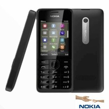 New Nokia Asha 301 - Black (Unlocked) Mobile Phone+12 Months Warranty.UK Seller