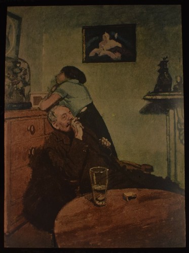 Vintage magic lantern slide - vintage,