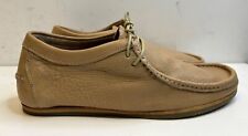 BEN SHERMAN Mens Shoes Nude Leather Wallabee lace up UK Size 10 excellent