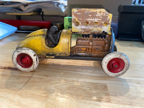 Cast iron race car - cast, toy