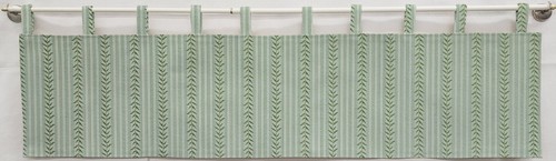 Striped vines tab - striped, valances