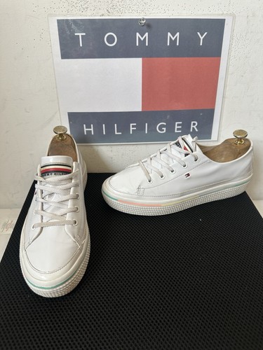 Tommy hilfiger leather sneaker - leather,