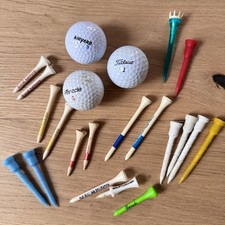 Vintage Golf Tees Including