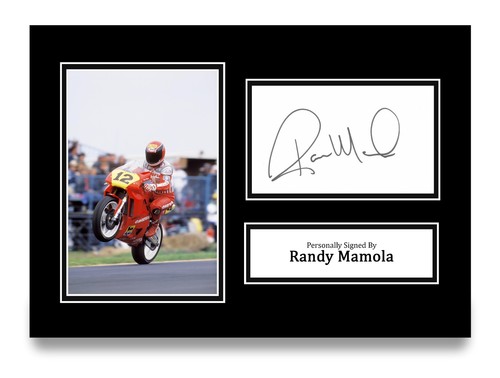 Randy mamola hand signed - mamola,