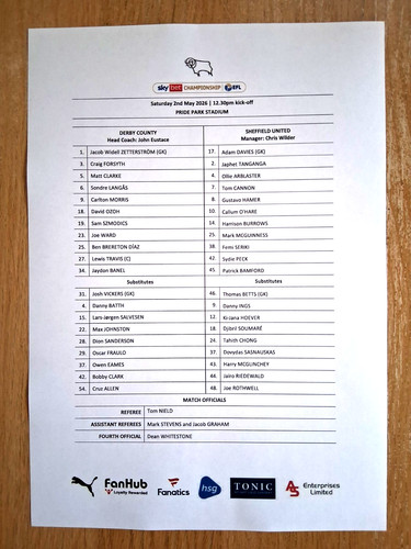 Derby county sheffield - derby,