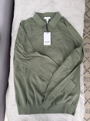 Reiss long sleeve polo merino - polo,