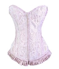 Womens Corset Pink XL Long