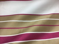 Titley & Marr Gold Pink Cream Stripe Trevira W145cms 16 metres @£15 per metre
