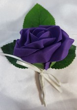 Wedding Flowers Ivory Purple