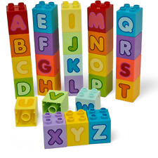 Lego Duplo Alphabet Letter Blocks A-Z – Full Set of 26 Multicoloured Bricks