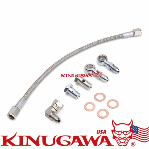 Turbo oil feed line - oil, for