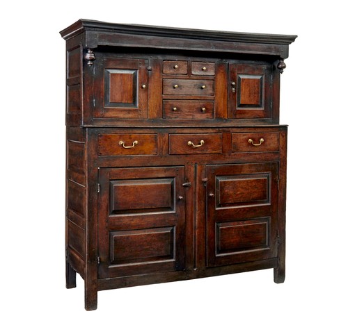 17th century carved oak welsh - 17th,