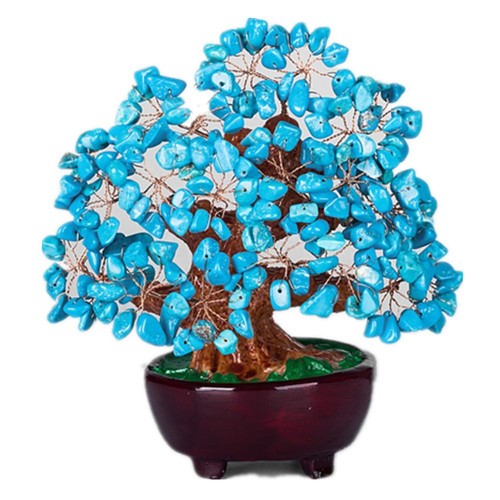 Crystal stone 18cm - stone, tree