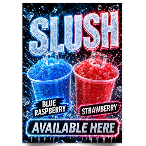 Slush drinks sold here outdoor - drinks,