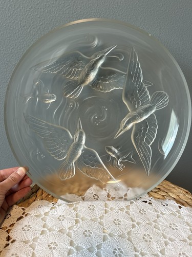 Vtg verlys france - frosted, art
