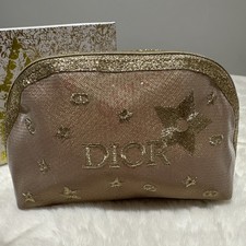 Christian Dior Beauty GWP VIP Gold Mesh Cosmetic Makeup Trousse Pouch Bag