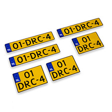 1:14 Scale Netherlands Nederland RC Car Truck Number License Plates Plate Pair