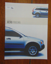 Volvo XC90 Pricing Brochure 2002 Prices Spec Colours Trim