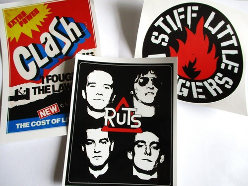Punk vinyl sticker job lot - sticker,