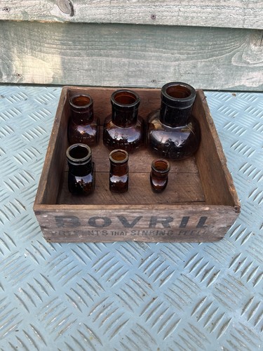 Antique bovril bottles - bovril, &
