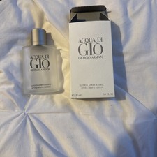 (EMPTY BOTTLE) Giorgio Armani 100ml Aqua Di Gio Pour Homme aftershave with box 