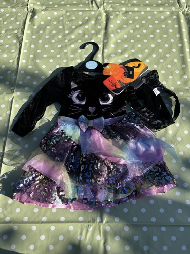Halloween baby girls cat - girls,